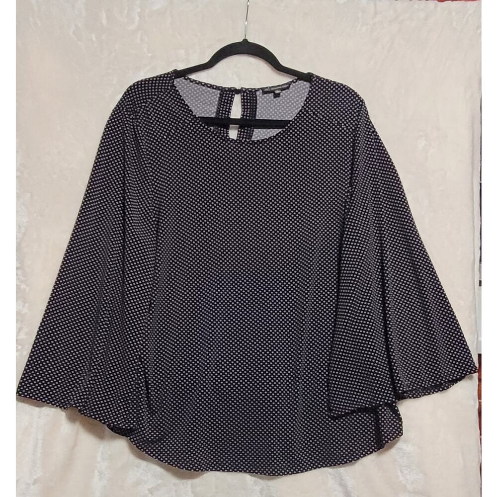Women's Adriana Papell Polka Dot Blouse Size XL